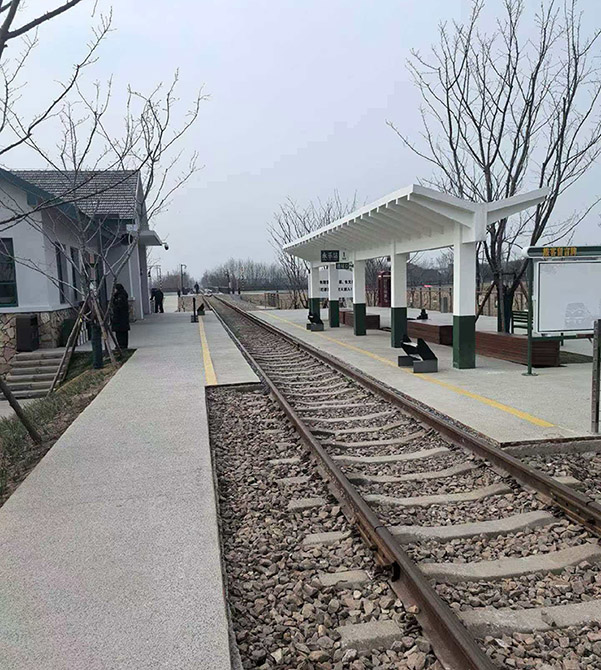 杭州余杭區宣杭鐵路拾憶天然礫石聚合物工程
